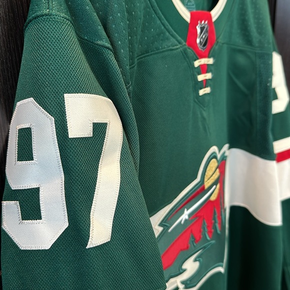 Kirill Kaprizov Minnesota Wild adidas Home Primegreen Authentic Player Jersey - Picture 4 of 10